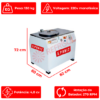**Nome do Produto:** Amassadeira Rápida 25 kg AR 25 220v G Paniz **Descrição Técnica e Funcional:** A Amassadeira Rápida AR 25 da G Paniz é um equipamento de alta performance projetado especificamente para o preparo eficiente de massas em ambientes comerciais como padarias e hotéis. Capaz de processar até 25 kg de massa pronta em apenas 8 minutos, ela se destaca pela capacidade de otimização de tempo e aumento de produtividade, dispensando o uso de um cilindro laminador para sovar a massa. **Características Físicas:** - **Material:** O corpo é construído em aço SAE1020, proporcionando robustez e durabilidade. O tacho e o revestimento são feitos de aço inoxidável 304, assegurando resistência à corrosão e facilidade de limpeza, ideal para ambientes que exigem altos padrões de higiene. - **Cor:** Material metálico com acabamento em pintura eletrostática branca. - **Dimensões:** Altura de 72 cm, largura de 82 cm, e comprimento de 60 cm. - **Peso:** 130 kg. **Especificações Técnicas:** - **Potência do Motor:** 4,0 CV, garantindo o processamento eficiente e poderoso das massas. - **Rotação do Batedor:** 270 RPM, proporcionando a mistura homogênea da massa. - **Capacidade:** Suporta entre 4 kg e 25 kg de massa pronta. Pode utilizar de 2,5 kg até 15 kg de farinha. - **Voltagem:** Operação em 220 volts monofásica. **Design e Funcionalidade:** O design da amassadeira facilita o acesso e a operação intuitiva, com controles visivelmente dispostos no painel frontal. A tampa superior robusta ajuda a minimizar ruídos e promove segurança durante o uso. **Diferenciais:** - **Economia de Tempo:** Reduz significativamente o tempo de preparo da massa. - **Eficiência:** Elimina a necessidade de equipamentos adicionais para sovar. - **Resistência:** Estrutura em aço inoxidável para durabilidade e fácil manutenção. **Garantia:** O produto vem com uma garantia de 6 meses a partir da data de emissão da Nota Fiscal, conforme o Código de Defesa do Consumidor. A Amassadeira G Paniz AR 25 é ideal para estabelecimentos que buscam alto desempenho em suas operações de preparo de massas, oferecendo tecnologia avançada e estrutura resistente para suportar a demanda diária intensa.