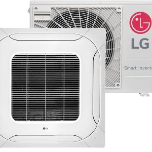 Product Name: Ar Condicionado Split LG Cassete Inverter 24000 BTU/h Quente e Frio ATUW24GPLP1 – 220 Volts Brand: LG Specifications: - Type: Split Air Conditioner (Minisplit) - Cooling power: 24000 BTU/h - Special features: Compressor inverter, smart inverter technology - Filter type: Pré-filtro - Capacity: 24 Kilograms Physical Attributes: - Color: Predominantly white with a grey exterior for the external unit - Dimensions (Packaging): 103 x 78 x 69 cm - Weight: 138.59 Kilograms Functionality: - Heating and cooling capability (Quente e Frio) - Installation type: Split system - Control interface: Remote control visible in image Others: - Available for purchase since: 10 May 2023 - Ranking: Nº 23.729 in Casa; Nº 262 in Ar-Condicionado Split - ASIN: ‎B0C4V9HTFY No additional contextual information inferred beyond visible attributes.
