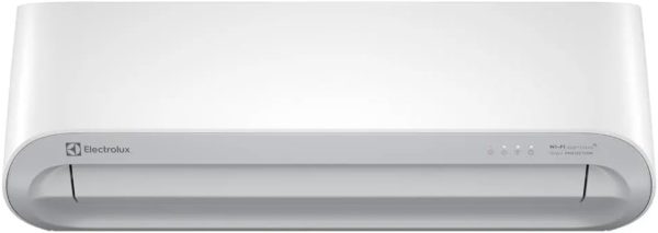 Product Name: Ar-Condicionado Electrolux Split 12.000 BTUs Color Adapt Quente/Frio com Wi-fi (YI12R/YE12R) 220V Description: - System: Blue Tech for corrosion resistance and durability. - Feature: Auto Sense for quick, efficient cooling. - Connectivity: Remote control via Electrolux Home+ app. - Self-Cleaning: Reduces moisture to prevent mold and bacteria. - Air Control: Adjustable louvers for optimal airflow. - Eco-Friendly: R32 refrigerant with 67% lower environmental impact than R410a. - Fast Cooling: Compressor operates at maximum level for 37% faster cooling. - Triple Filtration: 99% reduction of allergens, bacteria, and fungi. - Inverter Technology: 80% energy-efficient compared to conventional models. Specifications: - Power Source: Electric, wired. - Refrigerant: R32. - Cooling Capacity: 18000 BTUs. - Brand: Electrolux. - Availability: Since January 5, 2024. - Sales Ranking: 50,599 in Home category; 621 in Split Air Conditioners. - Customer Rating: 5.0 out of 5 stars. - ASIN: B0CLMDJCB1. - Manufacturer: Electrolux. - Special Features: Remote Control. - Setup: Mini-split installation type. Visual Attributes: - Color: Predominantly white with metallic components. - Design: Sleek and modern with visible control panel. - Components: Indoor unit (main unit) and outdoor unit (compressor). Technical Elements: - Connectors for installation not visible. - Remote control present, allowing convenient functionality. Additional Info: - Brand Category: Home Appliances > Air and Ventilation > Air Conditioning > Split Air Conditioners.