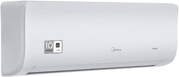 Product Name: Ar-Condicionado Split HW Inverter Springer Midea Xtreme Save Connect 9.000 BTUs R-32 Só Frio 220V Brand: Midea Physical Attributes: - Type: Split air conditioner - Color: White (interior unit), light gray (exterior unit) - Component parts: Indoor unit, outdoor unit, remote control - Size: Not explicitly visible; can infer by standard split AC dimensions Technical Specifications: - Cooling Capacity: 9,000 BTUs - Energy Efficiency: Inverter compressor - Voltage: 220V - Power Source: Electric, wired Functional Aspects: - Special Features: Inverter compressor for energy savings - Control: Remote control included, indicating user-friendly operation Visible Text: - Brand logos on both units: "Midea" - Remote display indicating temperature setting (22°C) Differentiators: - Ranking: Nº 289 in Casa, Nº 2 in Ar-Condicionado Split - Customer Ratings: 4.3 out of 5 stars from 62 customer reviews Category: - Amazon Categories: Kitchen > Home > Air & Ventilation > Air Conditioners > Split Air Conditioners Manufacturer Reference: 38AGVCI09M5 | 42AGVCI09M5 ASIN: B0CKG2TCX9 Availability: Available for purchase since October 4, 2023.