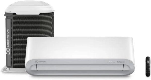 Product Name: Ar-Condicionado Electrolux Split 12.000 BTUs Color Adapt Quente/Frio (UI12R/UE12R) 220V Brand: Electrolux Type: Split Air Conditioner Control Method: Remote Power Supply: Electric (wired) Special Features: Remote controlled Configuration: Minisplit Installation Type: Split Visible Characteristics: - Color: Predominantly white with a black section on the unit. - Design: Modern, compact, and streamlined with rounded edges. - Components: Internal unit (white) and external unit (black with grill). - Remote control included. - Functional elements: Control buttons on the internal unit; display indicators may be present. Technical Specifications: - BTU: 12,000 - Available Since: January 5, 2024 - Ranking: 9,171 in Home Category, 122 in Split Air Conditioner - Customer Ratings: 1.0 out of 5 stars with 2 reviews ASIN: B0CLN52F5Q Manufacturer: Electrolux